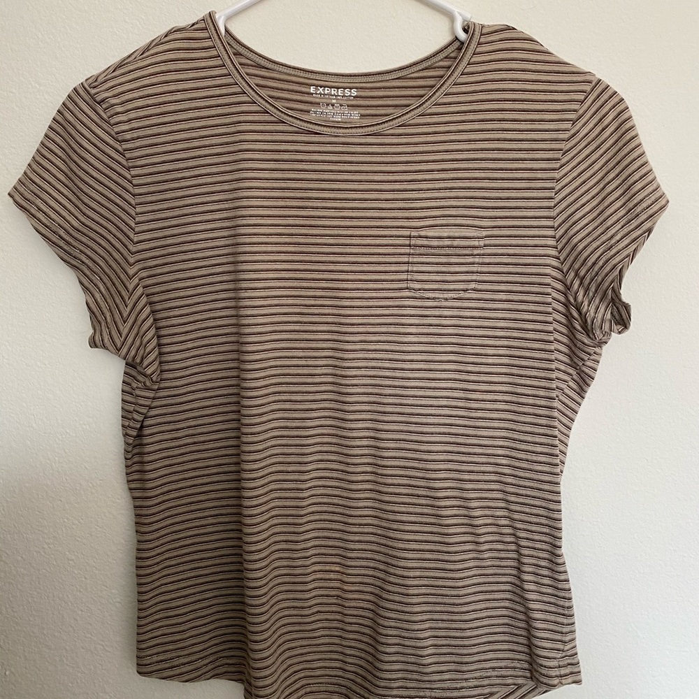 Striped Express Tee.